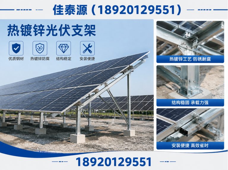 武清区天津光伏支架厂家展示图